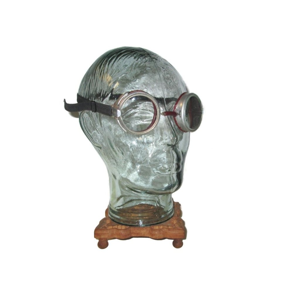 Antique Willson Goggles Safety Glasses Spectacles Cool Vtg Old Steampunk Specs